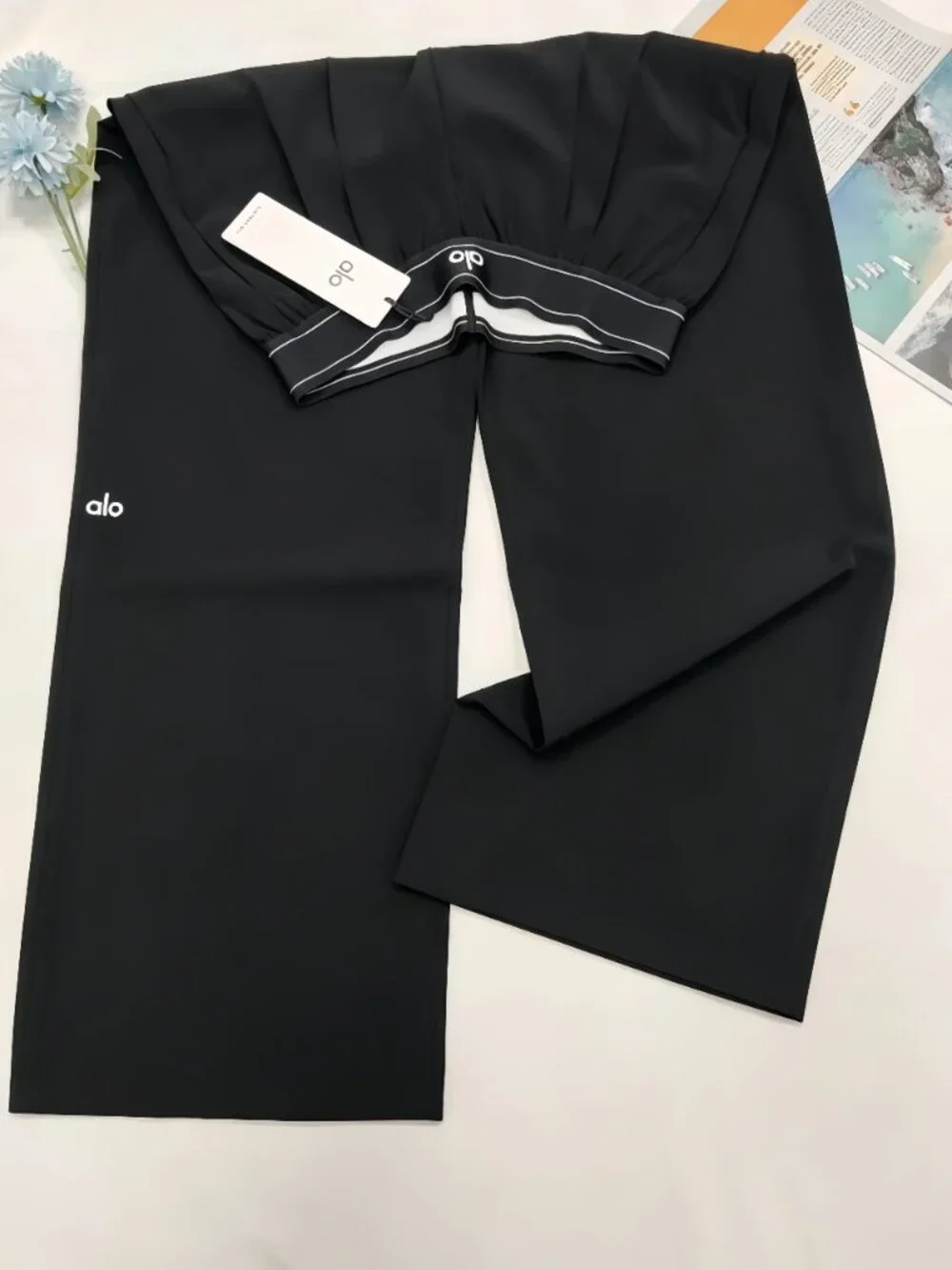 NWT Alo Yoga Suit Up Trouser Black Regular 30